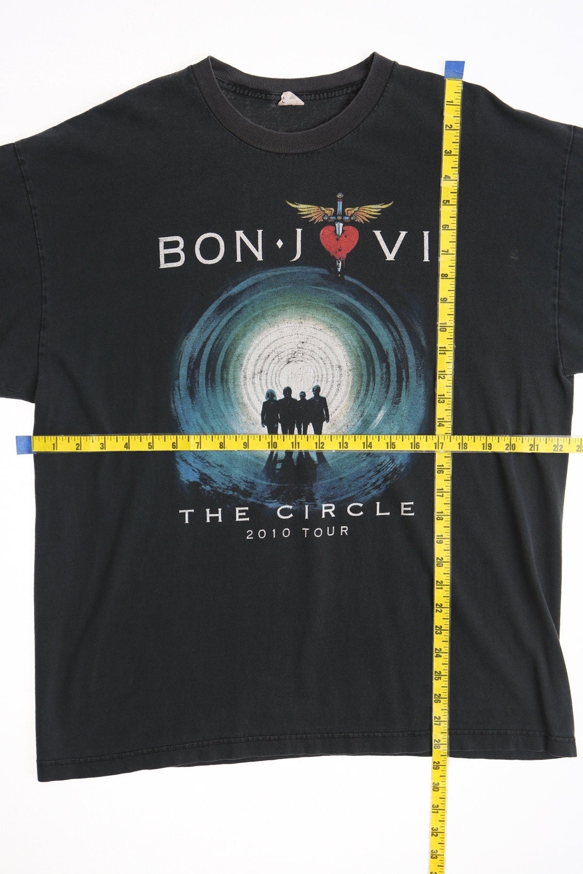 Bon jovi the circle tour kid rock special guest 2010 black shirt rock band