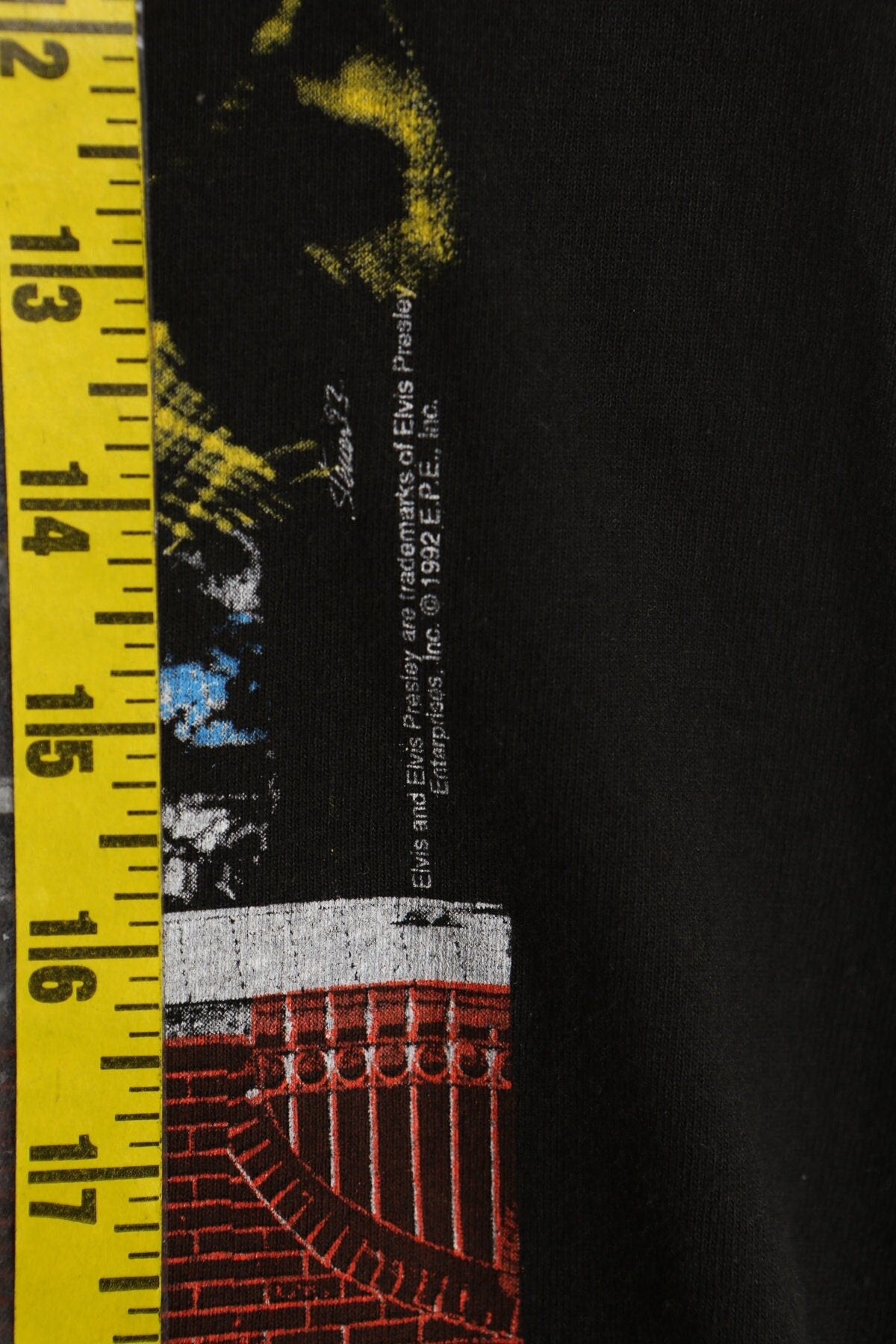 Elvis presley vintage shirt black rock and roll graceland 80's rock m