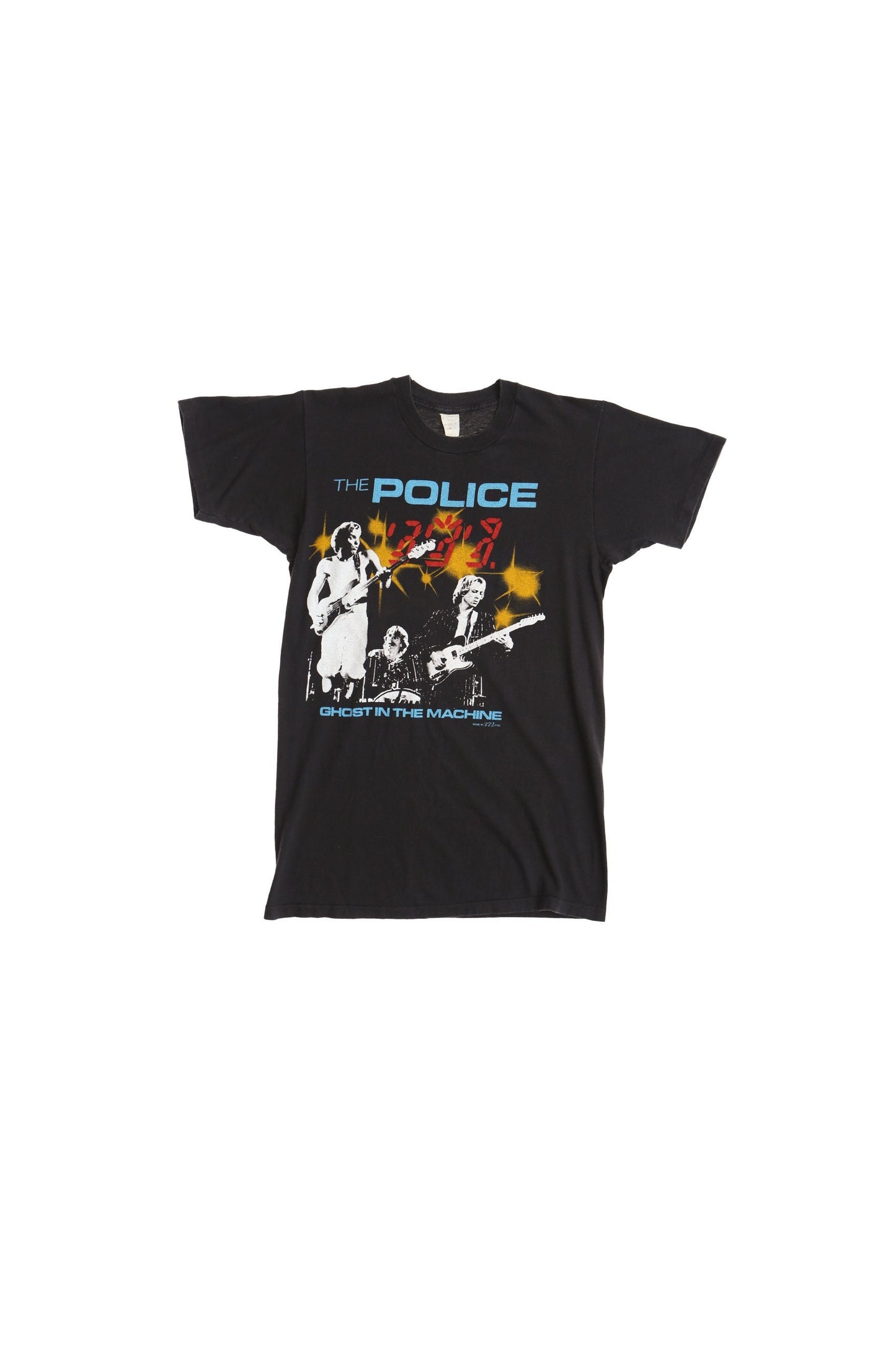 Rock 1982 north american tour the police ghost in the machine black vintage