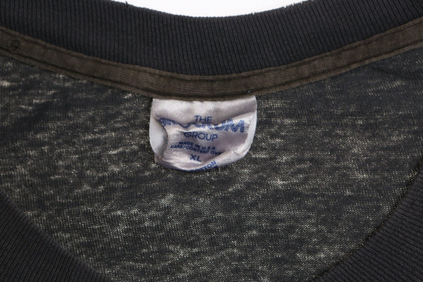 Vintage ac dc world tour 1990 1991 black back in black shirt t-shirt skinhead rock tour xl