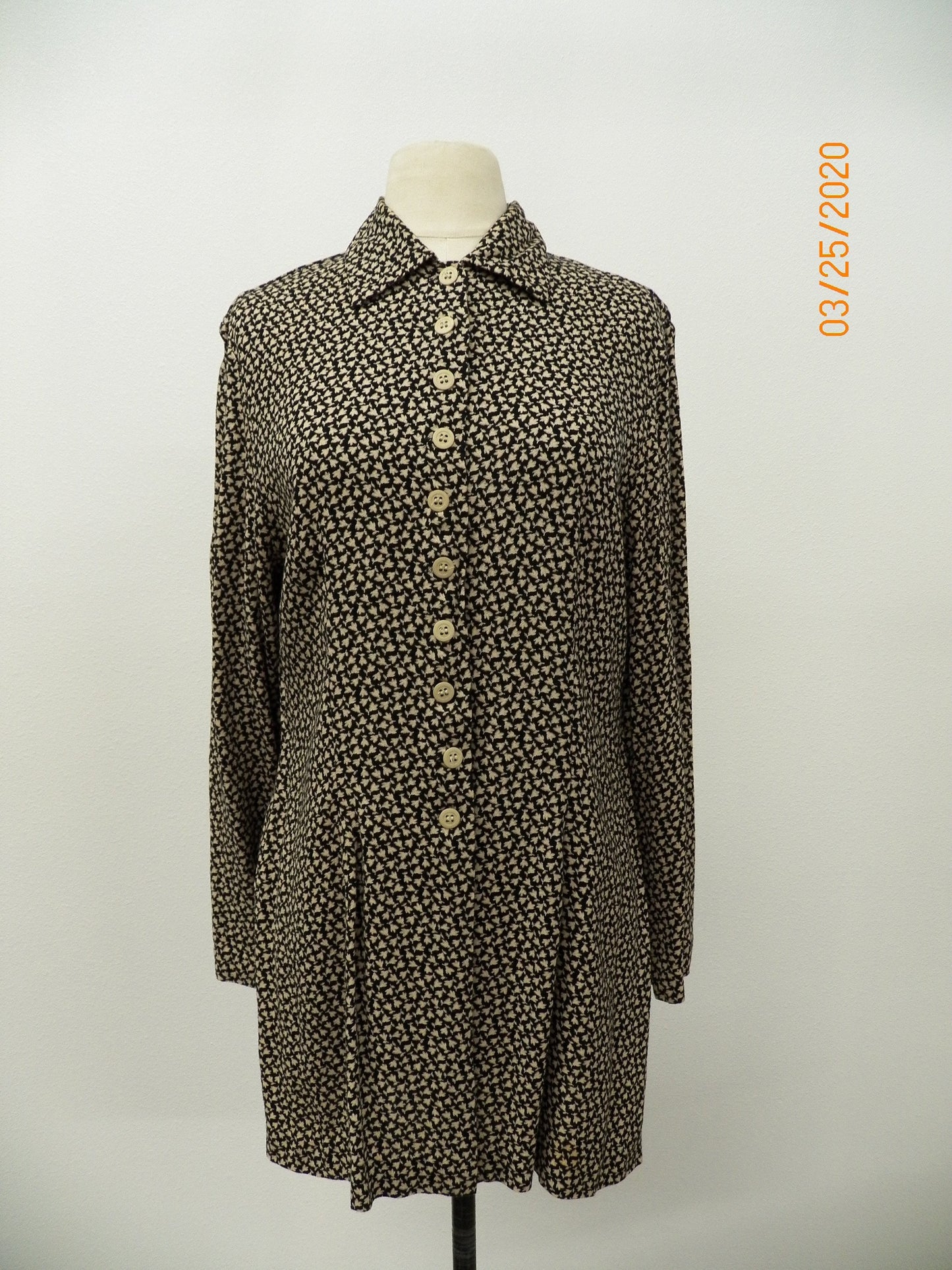 Rayon summer dress floral printed short sleeve button up