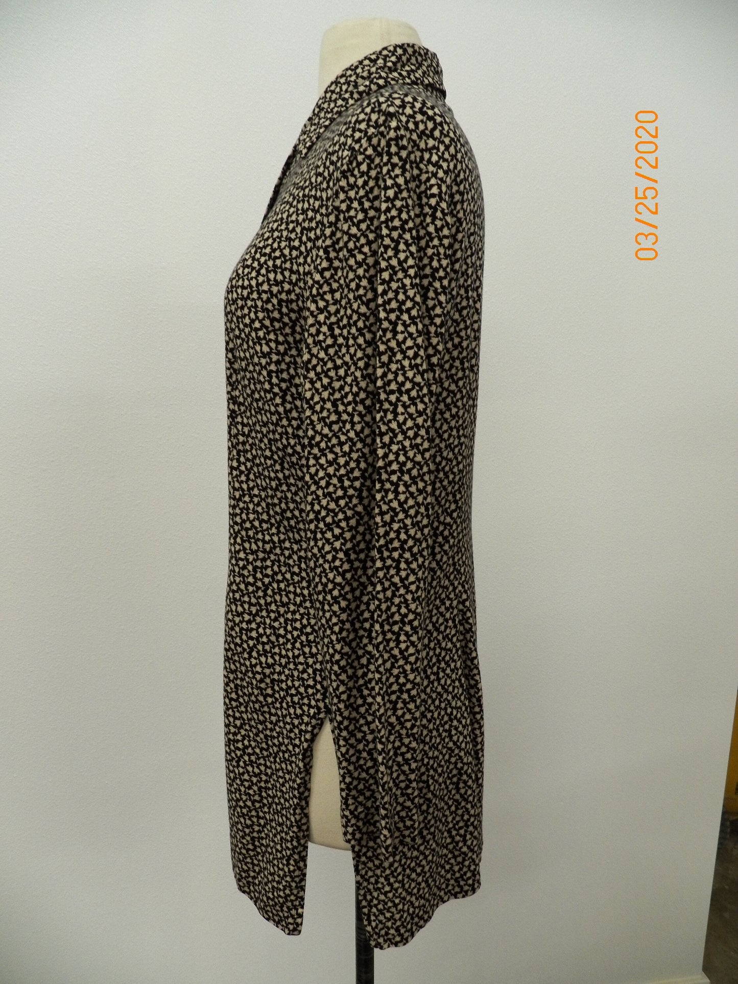 Rayon summer dress floral printed short sleeve button up