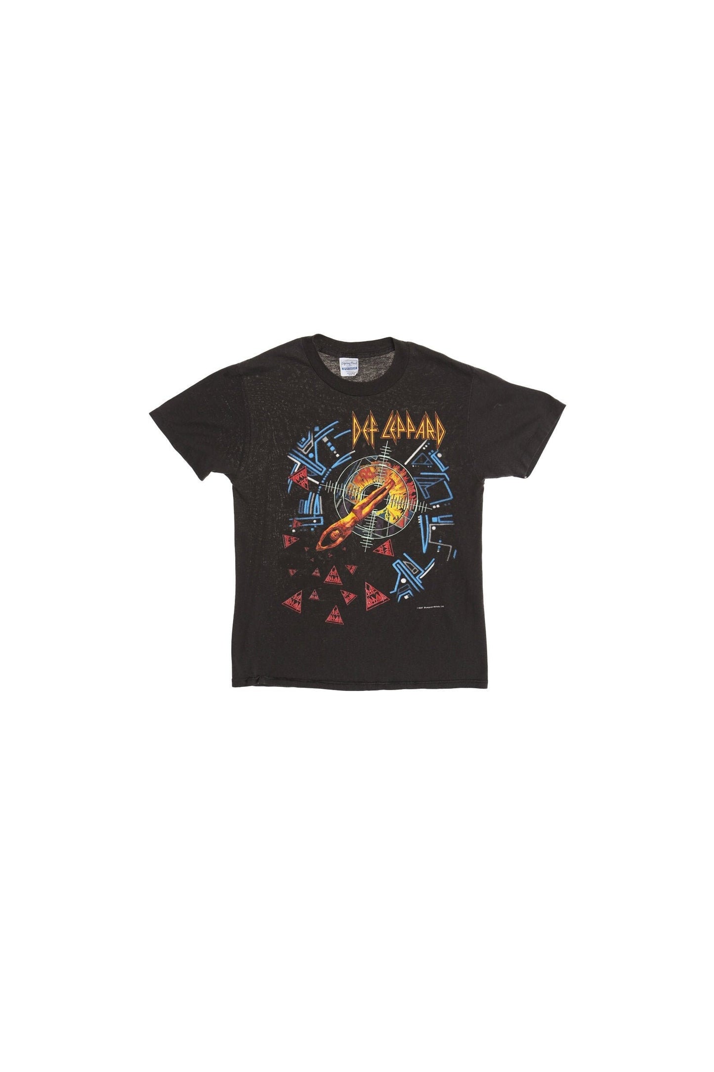 Vintage rock def leppard black hysteria tour 1987 shirt t-shirt