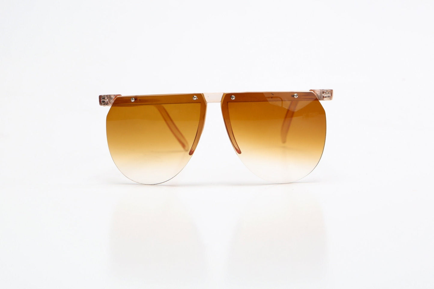 Vintage men women deadstock sunglasses brown disco gangster sport