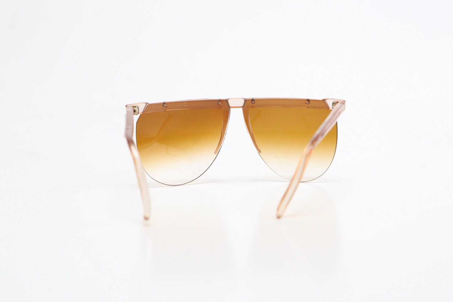 Vintage men women deadstock sunglasses brown disco gangster sport