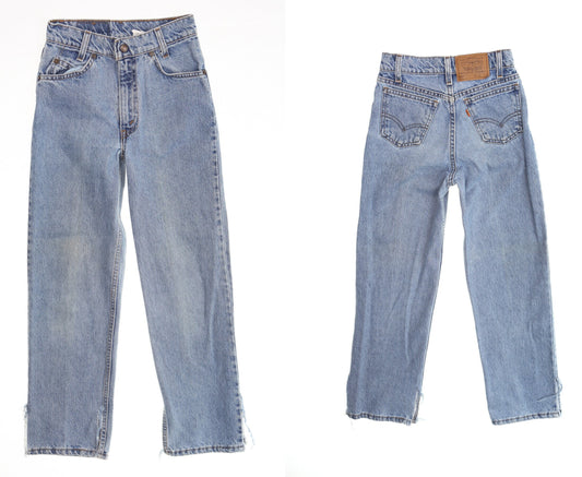 Vintage 550 levi's blue jeans denim pants made in usa relaxed slim 90's