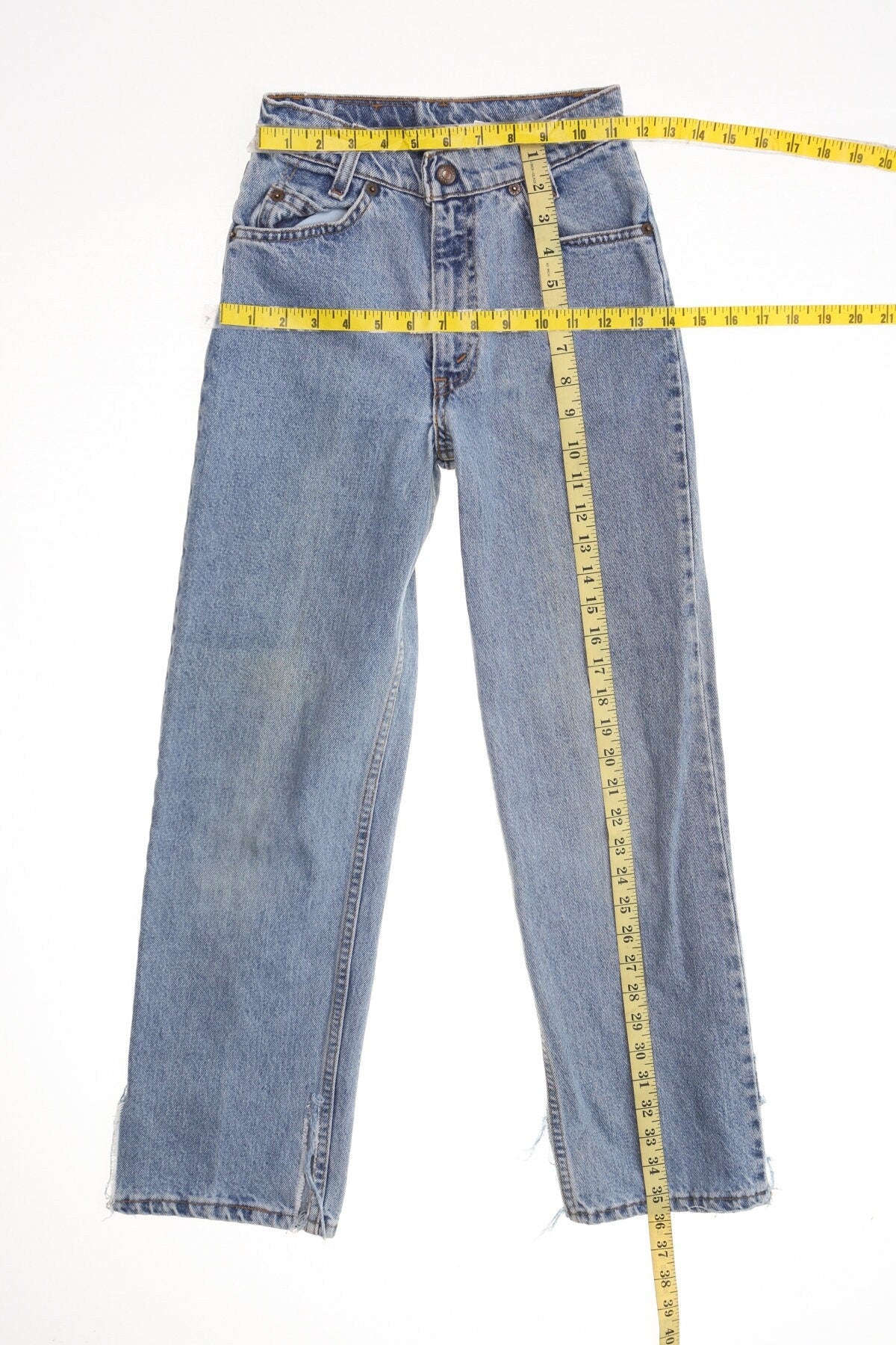 Vintage 550 levi's blue jeans denim pants made in usa relaxed slim 90's