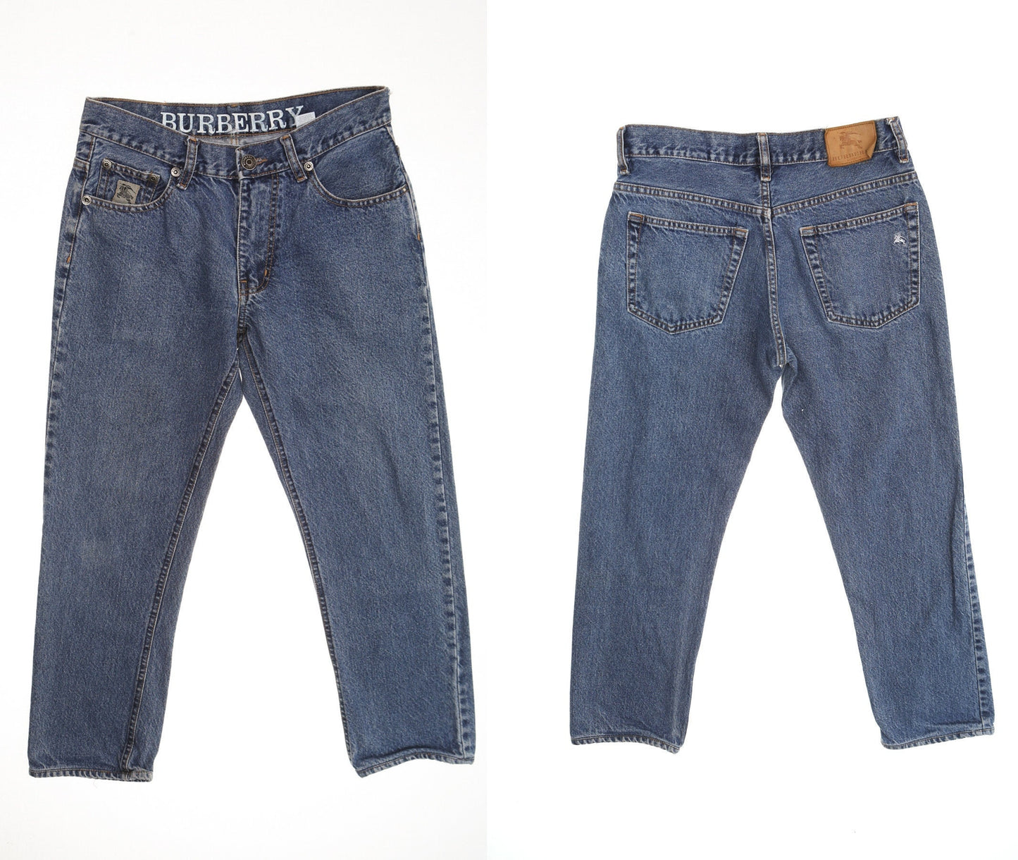 High waist blue jeans high rise denim women pants y2k