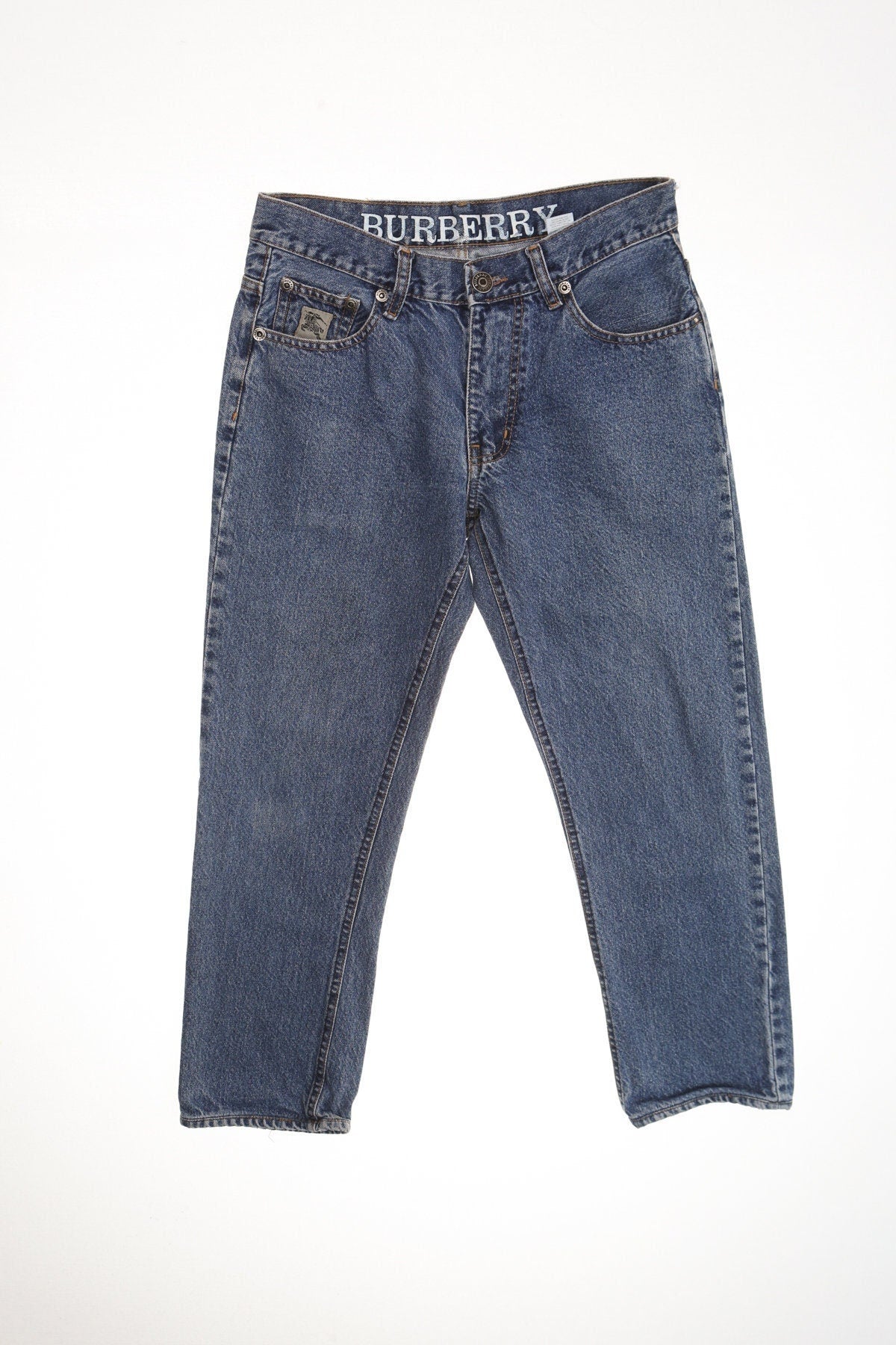 High waist blue jeans high rise denim women pants y2k