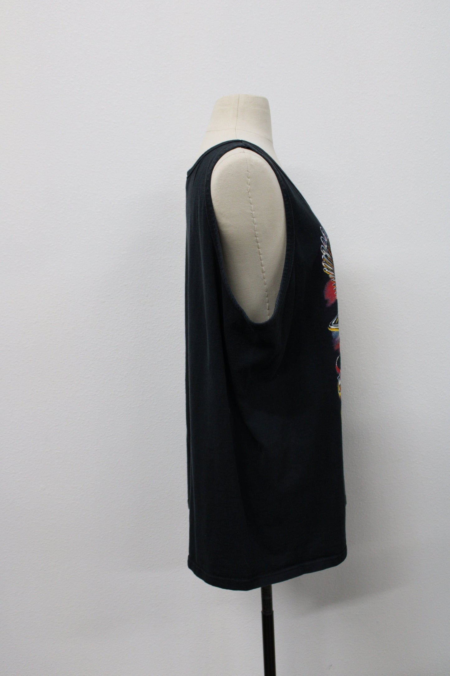 25th harley rendezvous 1979 2003 vintage biker tank top indian lookout country club mark kram motorcycle rally black