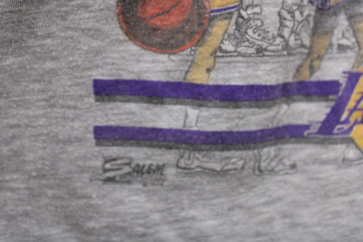 Lakers los angeles vintage t-shirt salem california lottery basketball hot shot nba 50 50 xl ｔシャツ ビンテージ