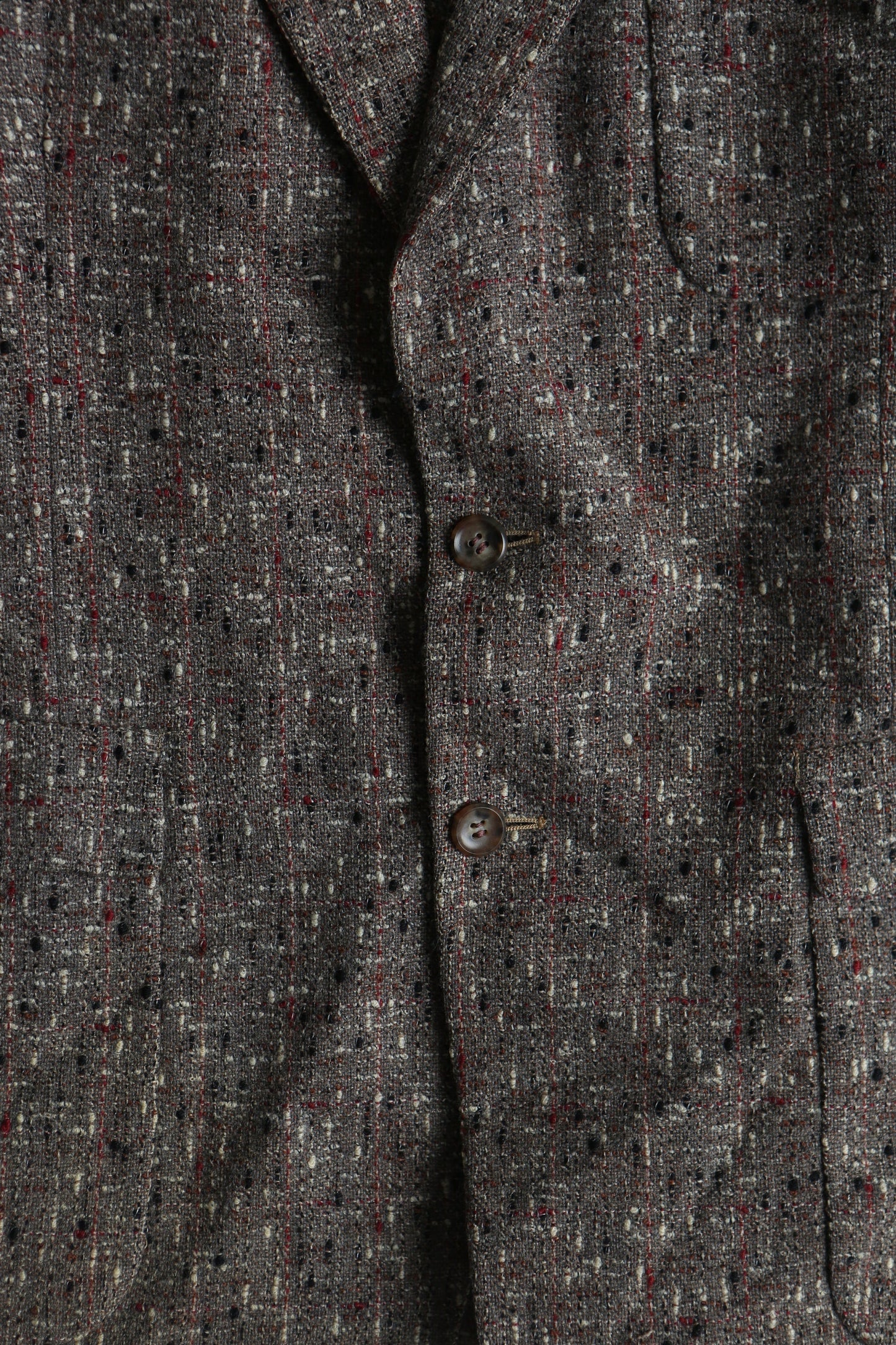 Vintage 1940's wool blazer jacket coat plaid men 40's casual brown