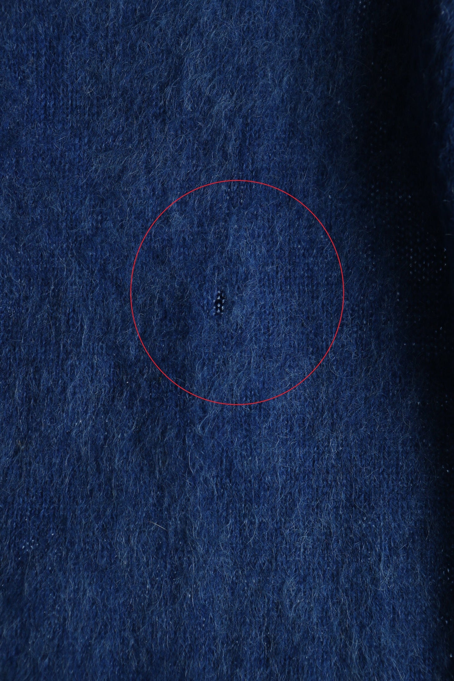 Vintage women sweater button up cardigan blue mohair 60's 50's 38 demoiselle made in usa