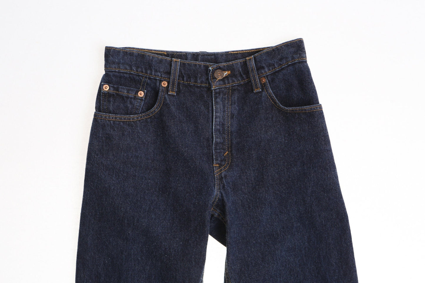 555 levi's vintage denim pants men jeans relaxed made in usa low rise dark wash