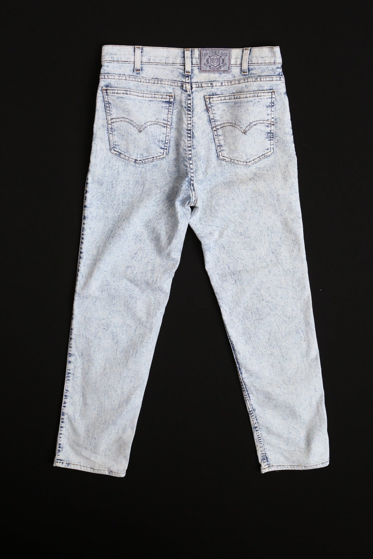 Vintage levi's white blue silver medal jeans denim pants men 90's made in usa