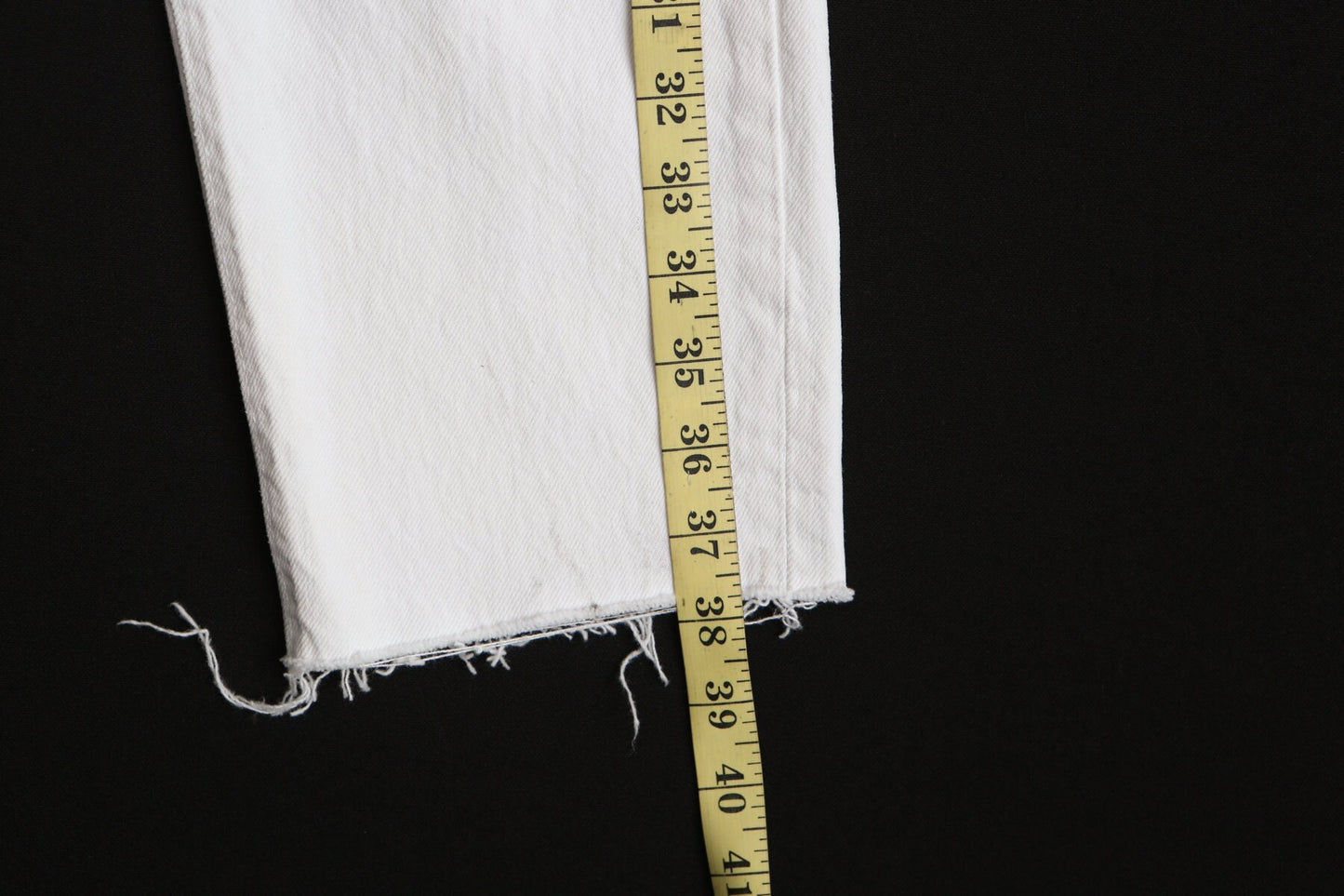 Vintage white denim pants high waist levi's made in usa jeans women 501 high water' cut off