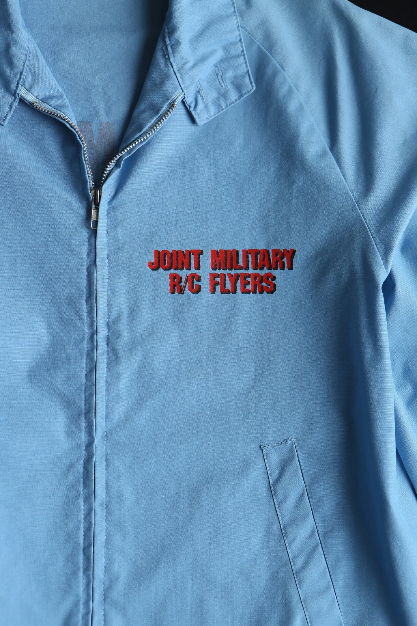 Vintage military jacket utility blue marines 60's rc flyers p f51 made in usa