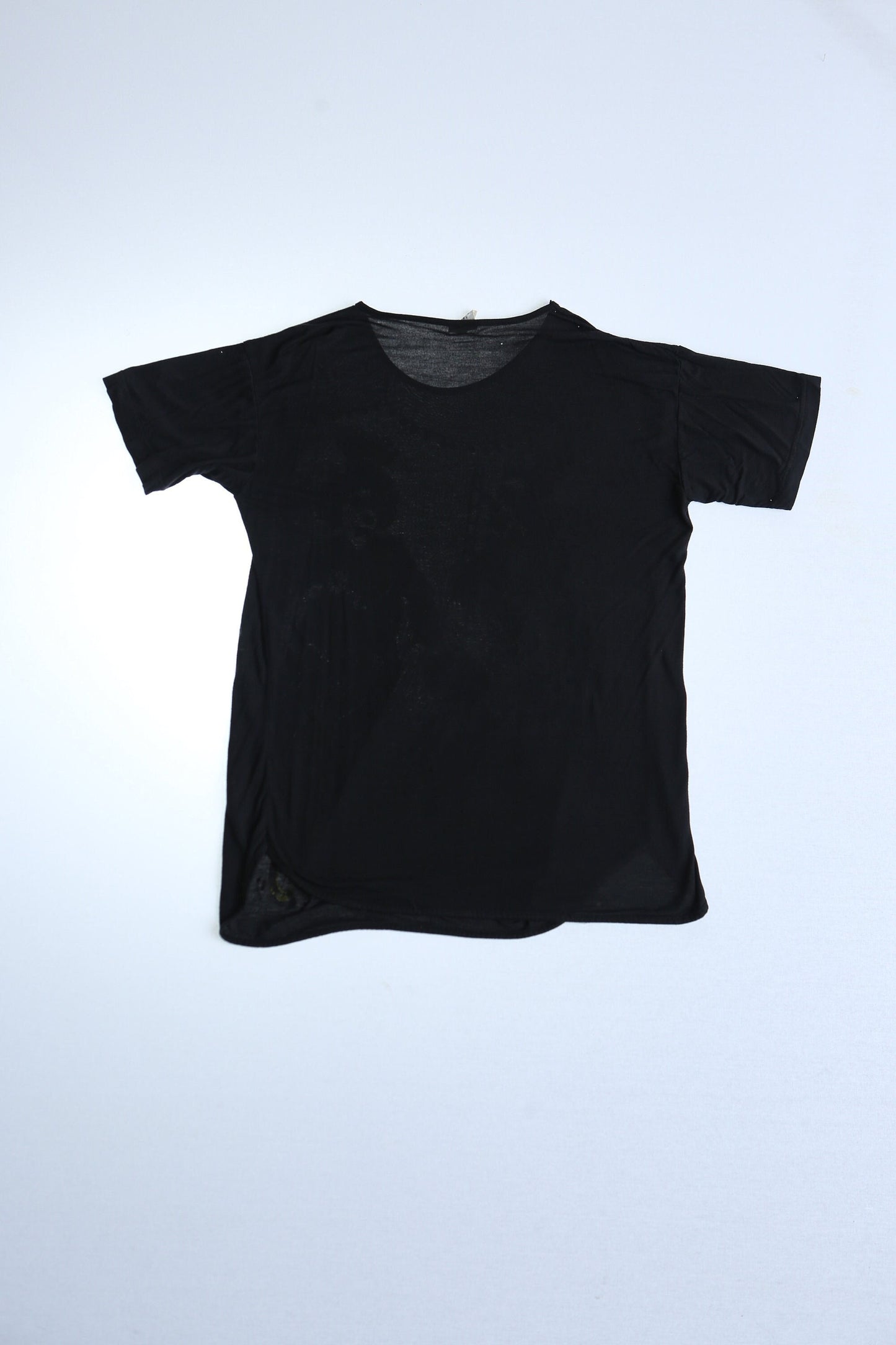 Circus sequin t-shirt vintage black clowns hand made painted