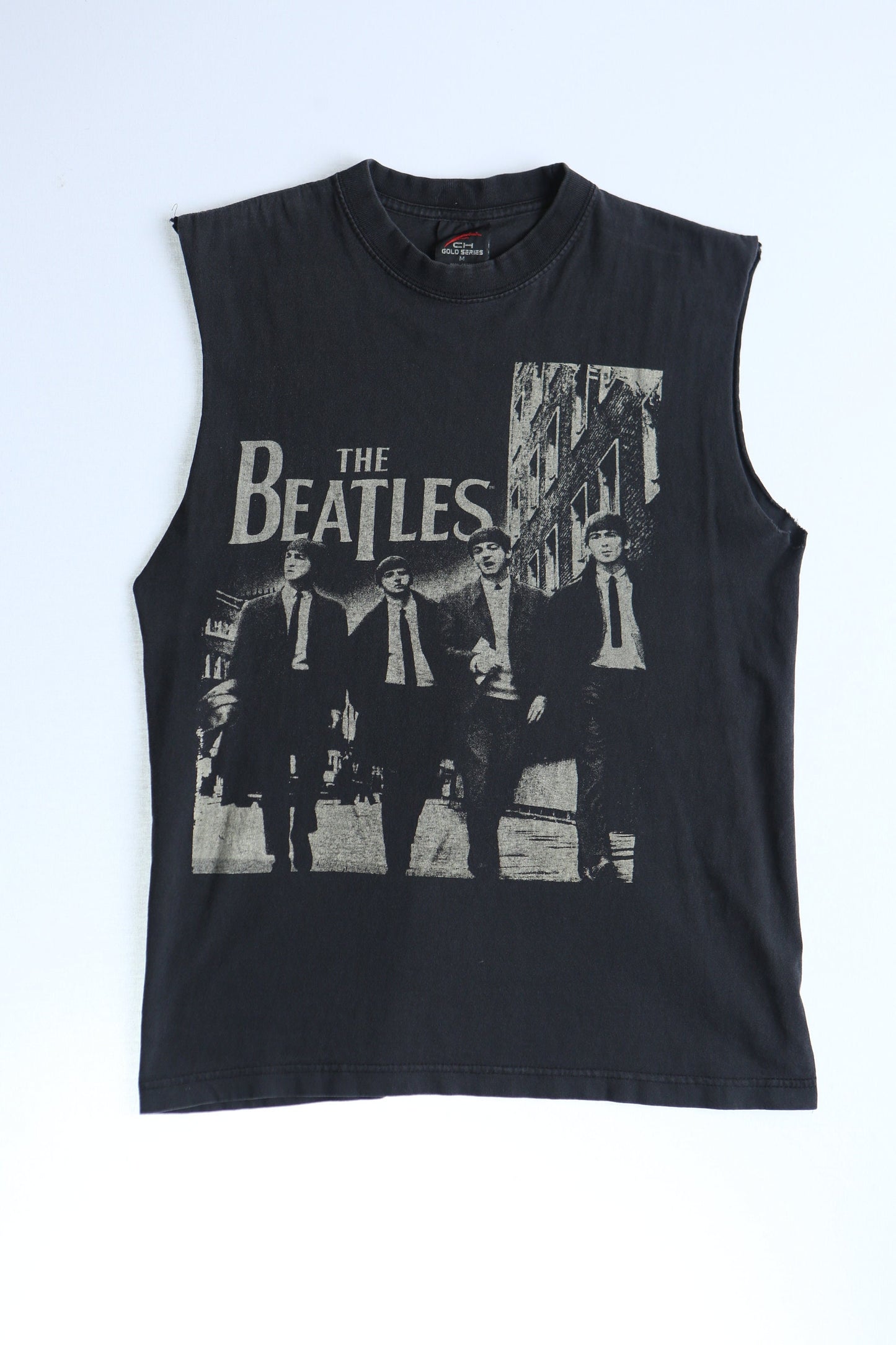 The beatles black t-shirt rock band music