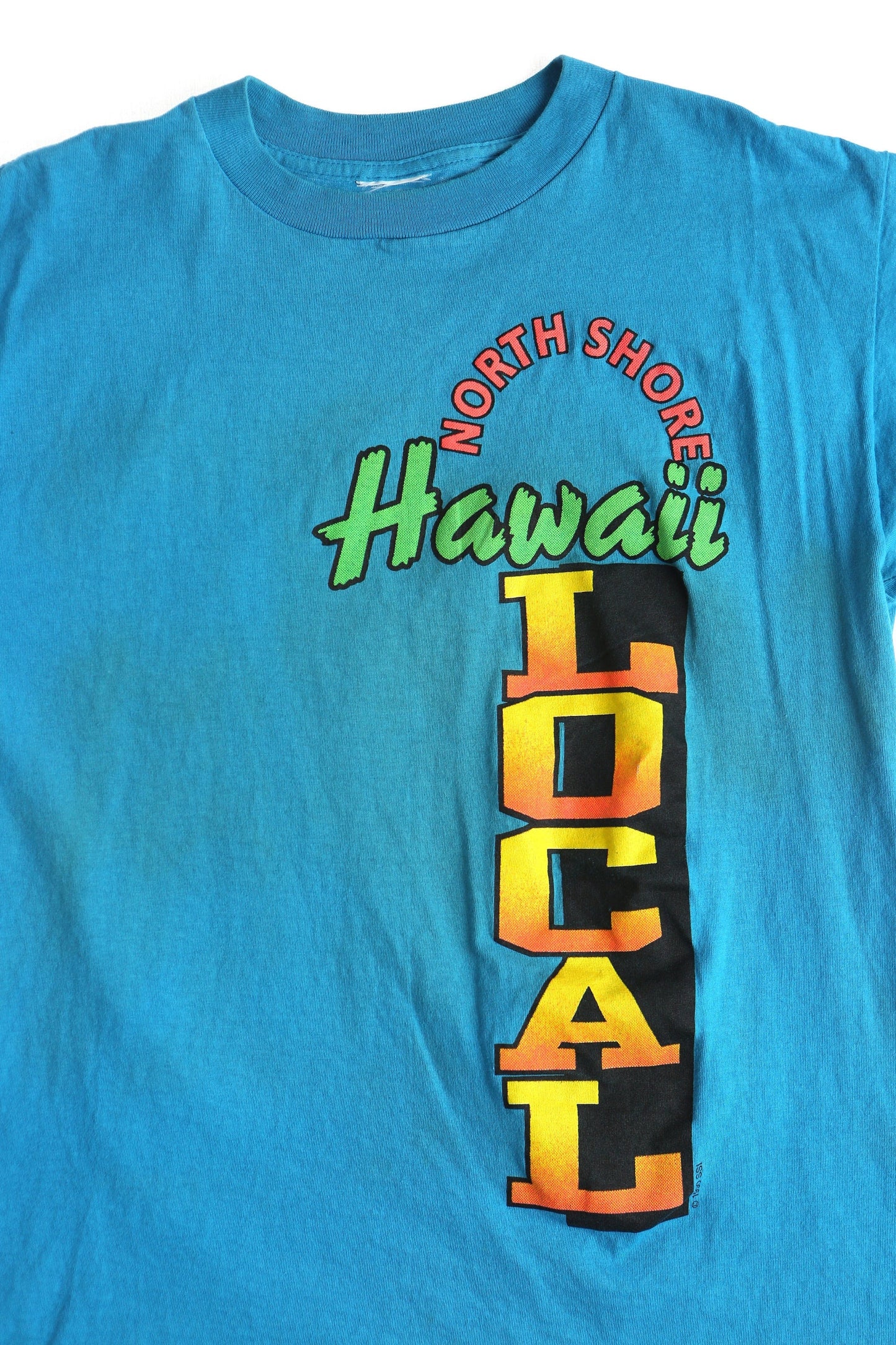 Hawaii t-shirt vintage surfing blue north shore graphic surf local surfer