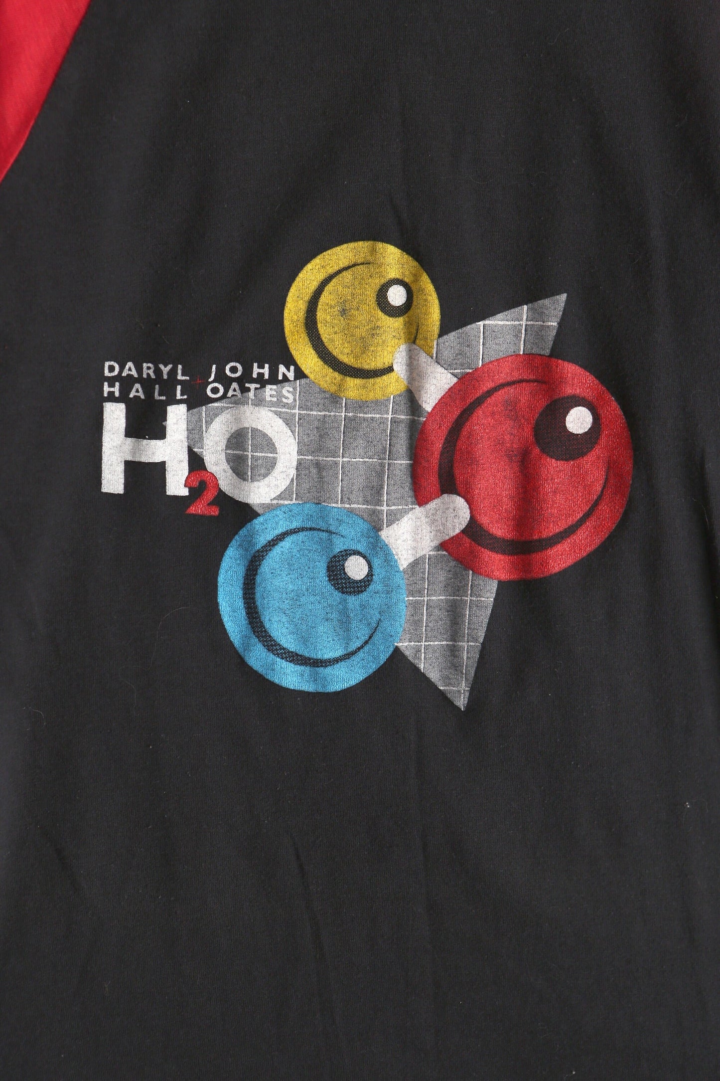 Daryl hall 1983 tour baseball t-shirt john oates h2o music concert rock