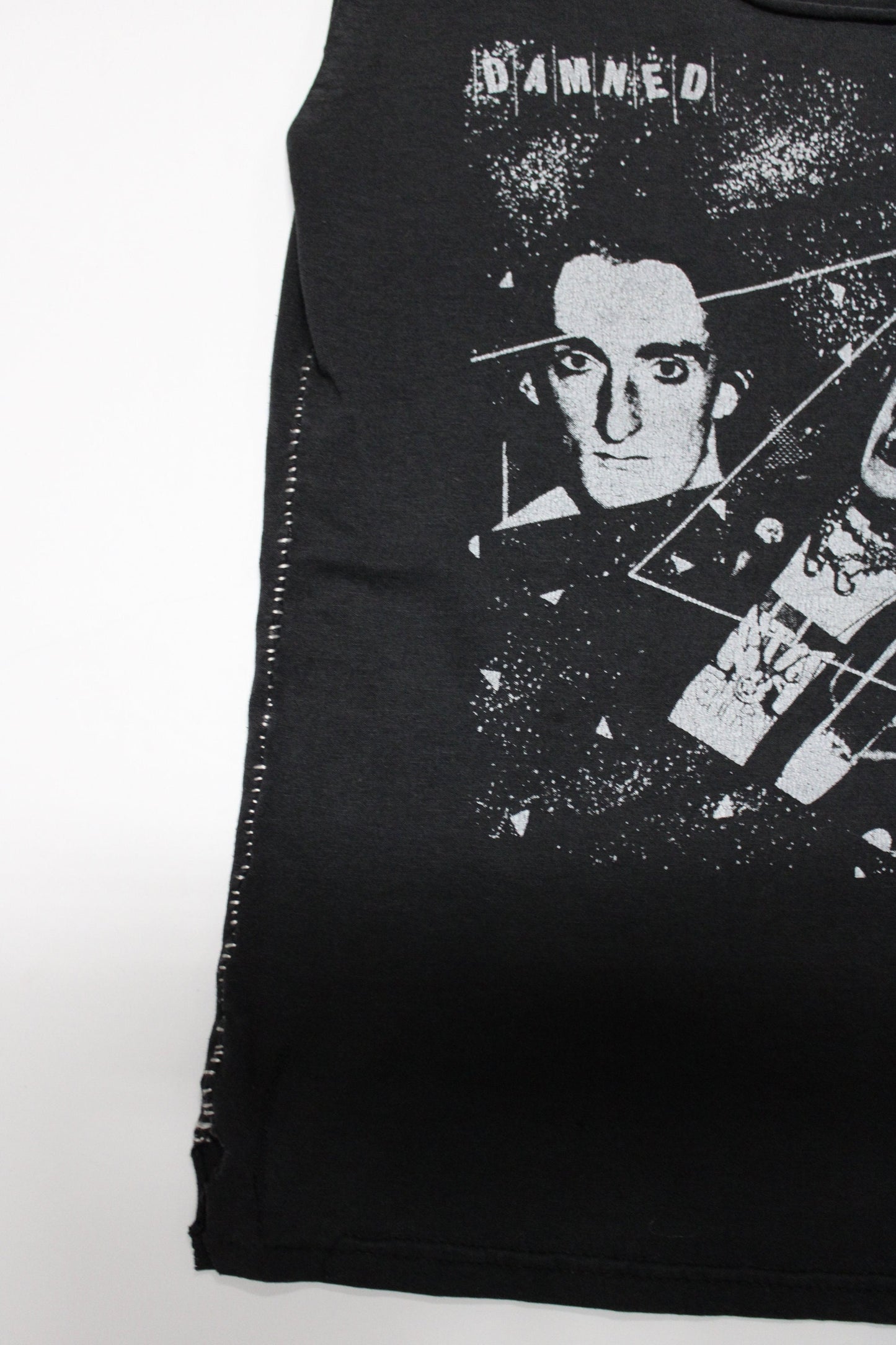 Damned problem child rock tank top costume made music black vintage rare the damned english rock band punk rock