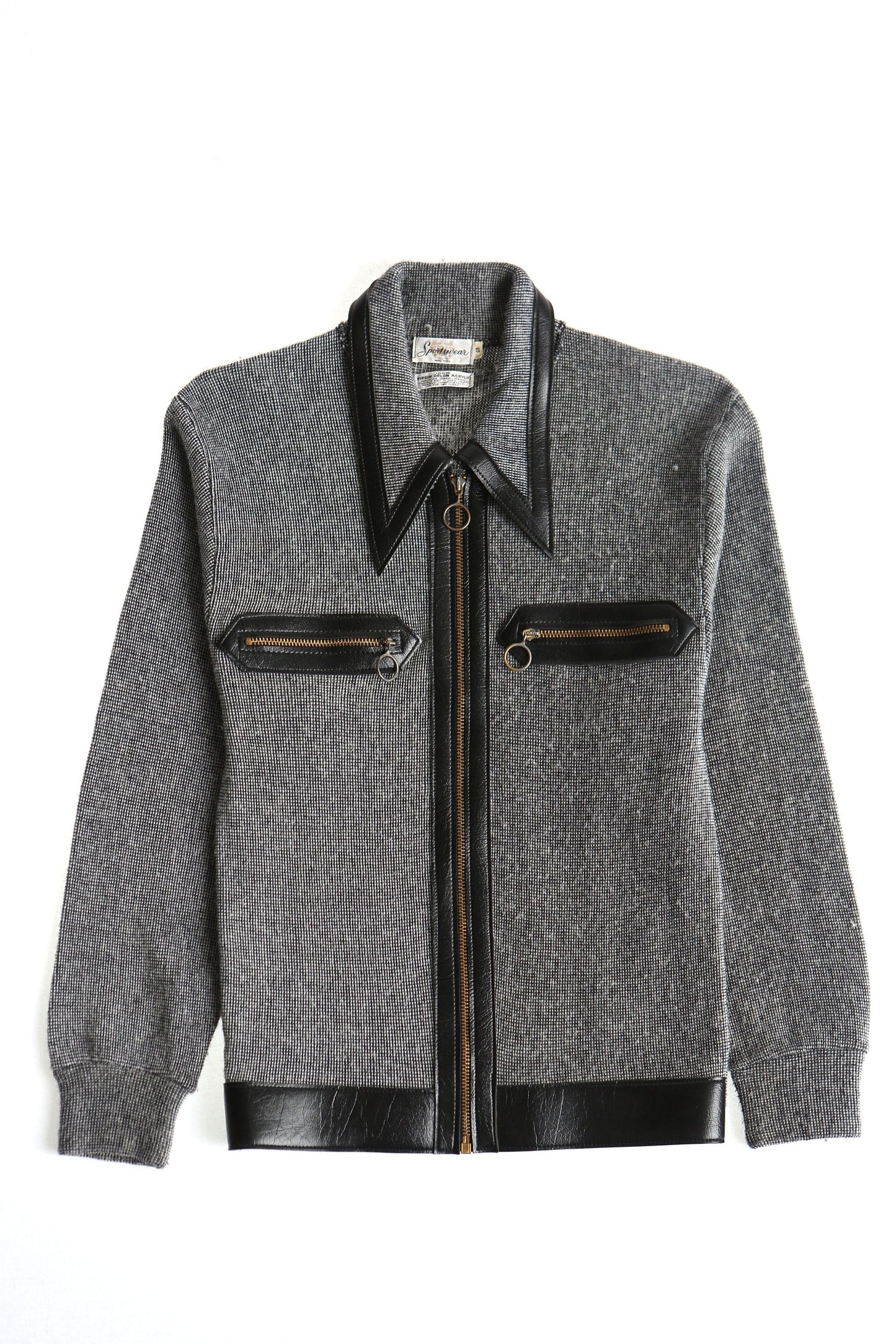 Men 60's jacket casual zipper vintage rockabilly 70's