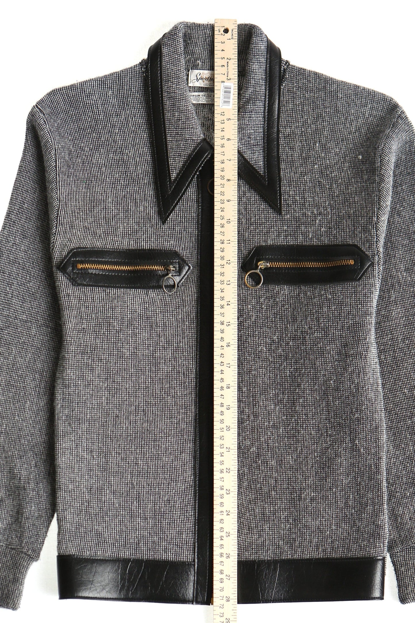 Men 60's jacket casual zipper vintage rockabilly 70's