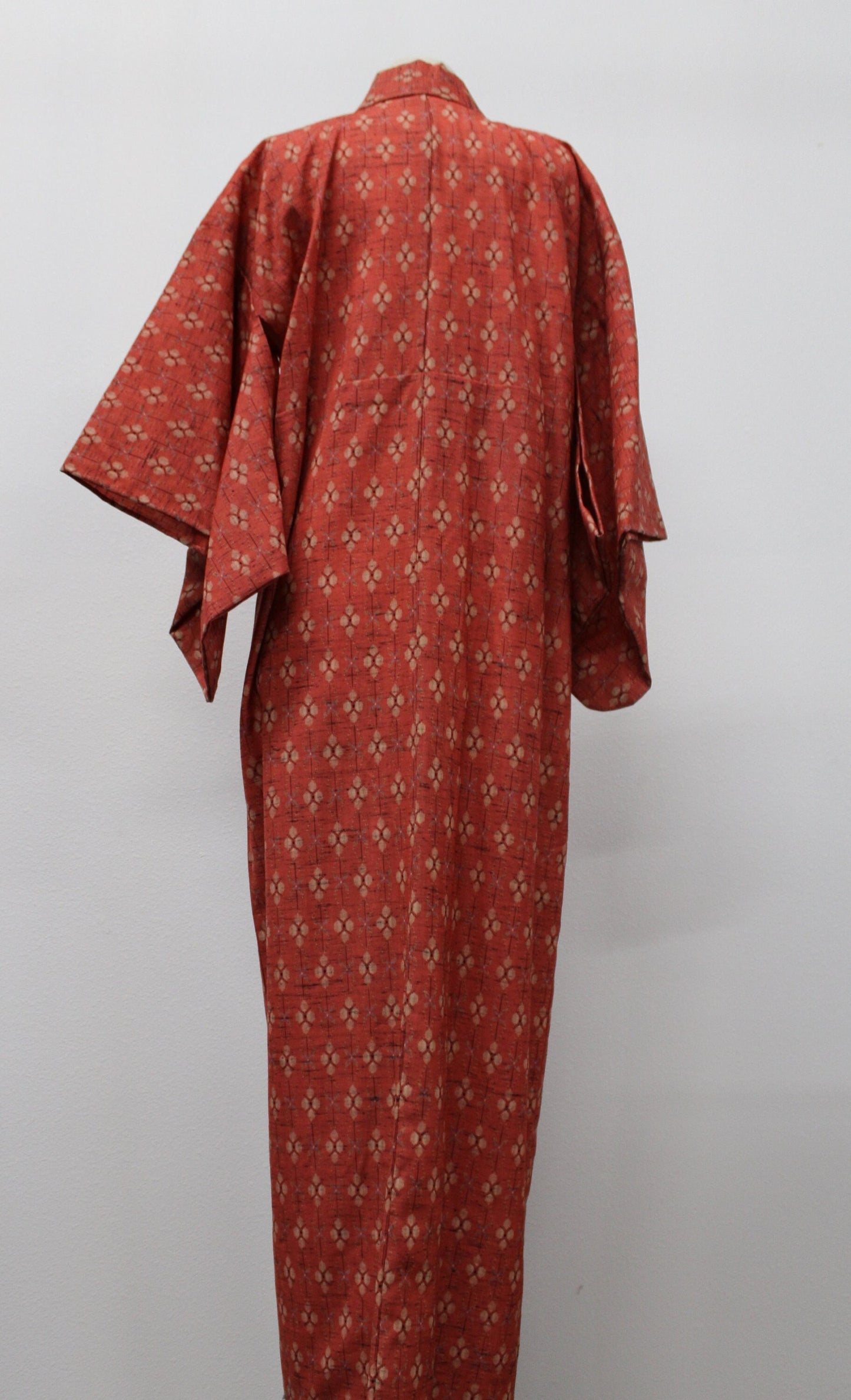 Kimono japanese red abstract print
