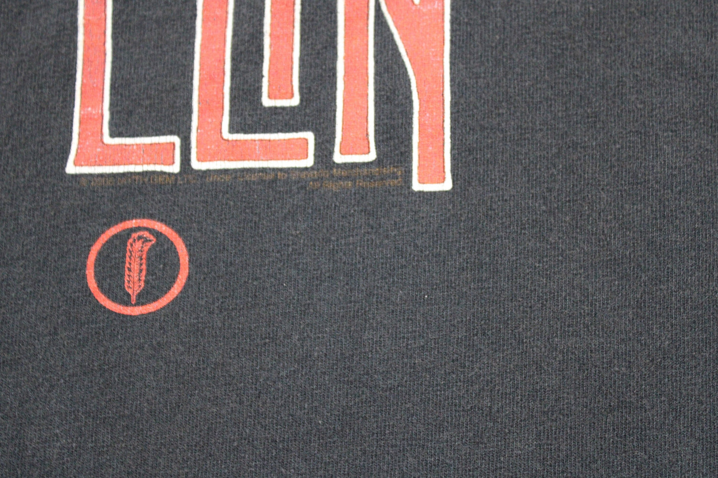 Led zeppelin angel t-shirt zoso hanes label size l large 42-44 black