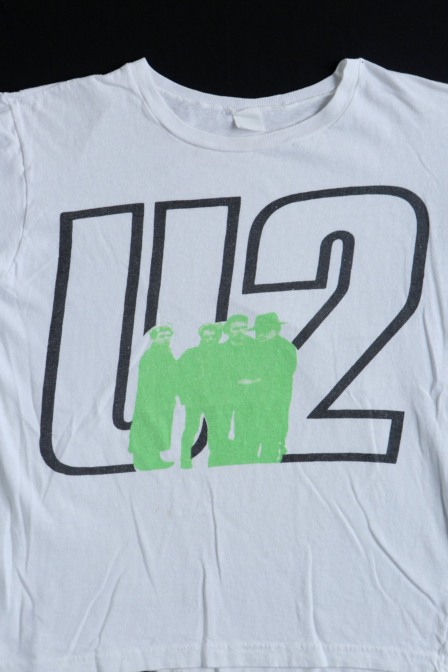 U2 rock band graphic t-shirt white vintage