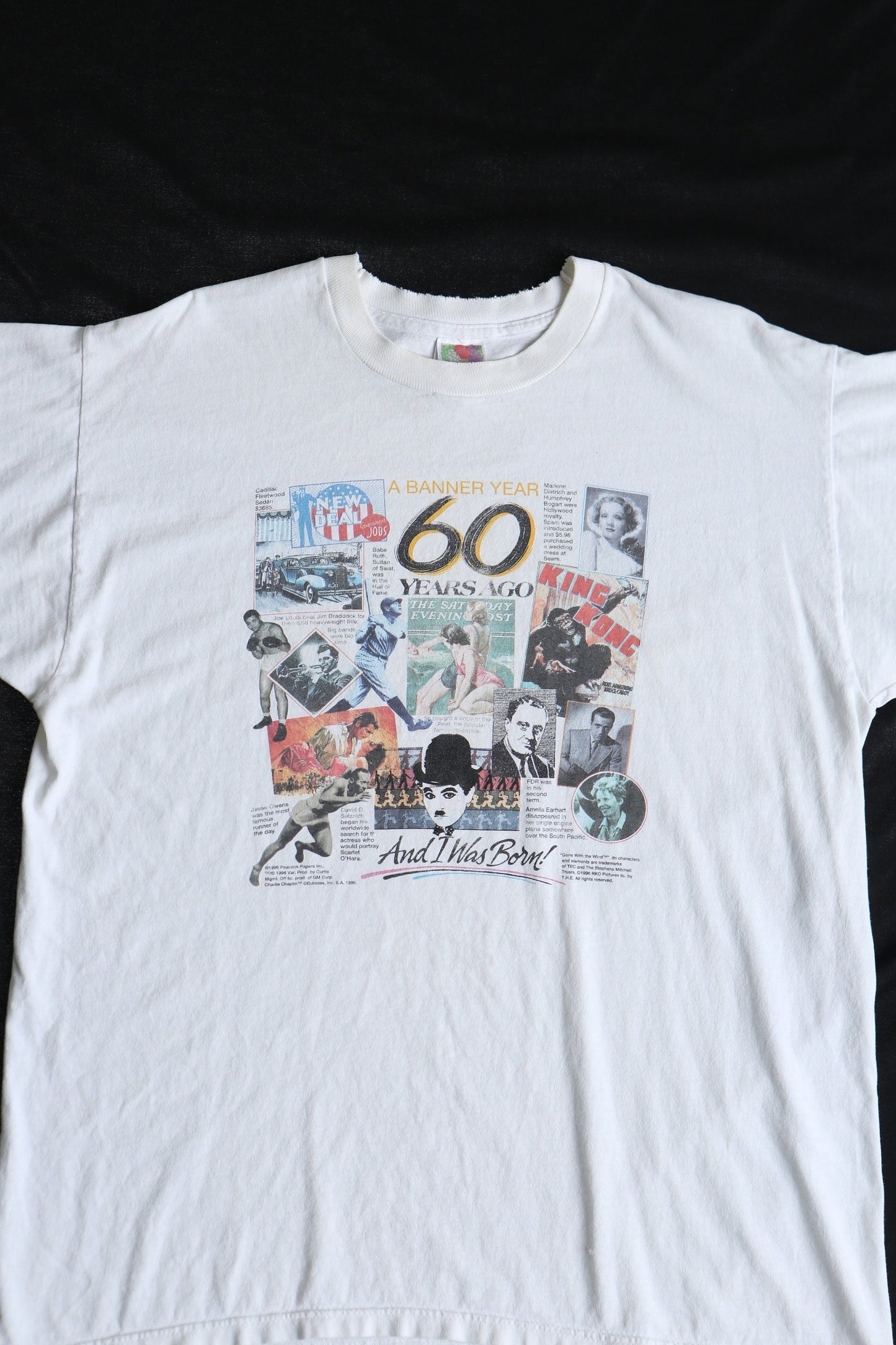 Vintage white king kong 60 years ago film gone with the wind babe ruth marlene dietrich humphrey bogart joe luis charlie chaplin jesse owens