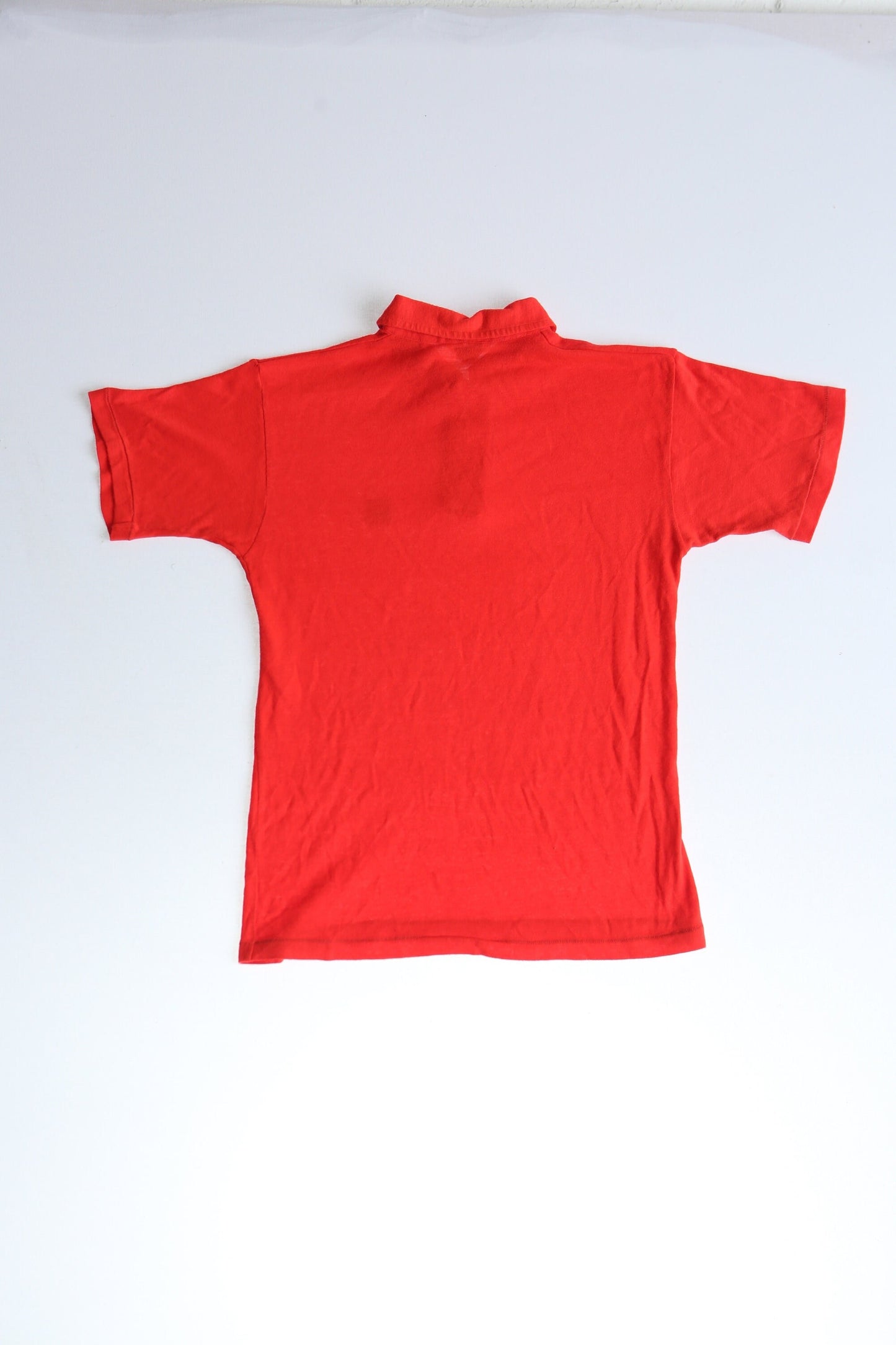 Vintage polo golf tennis shirt button up henley neck red 50's 60's