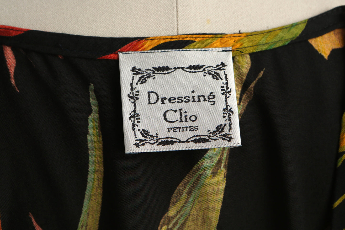 90's hawaiian summer dress women plant print dressing clio casual black green yellow