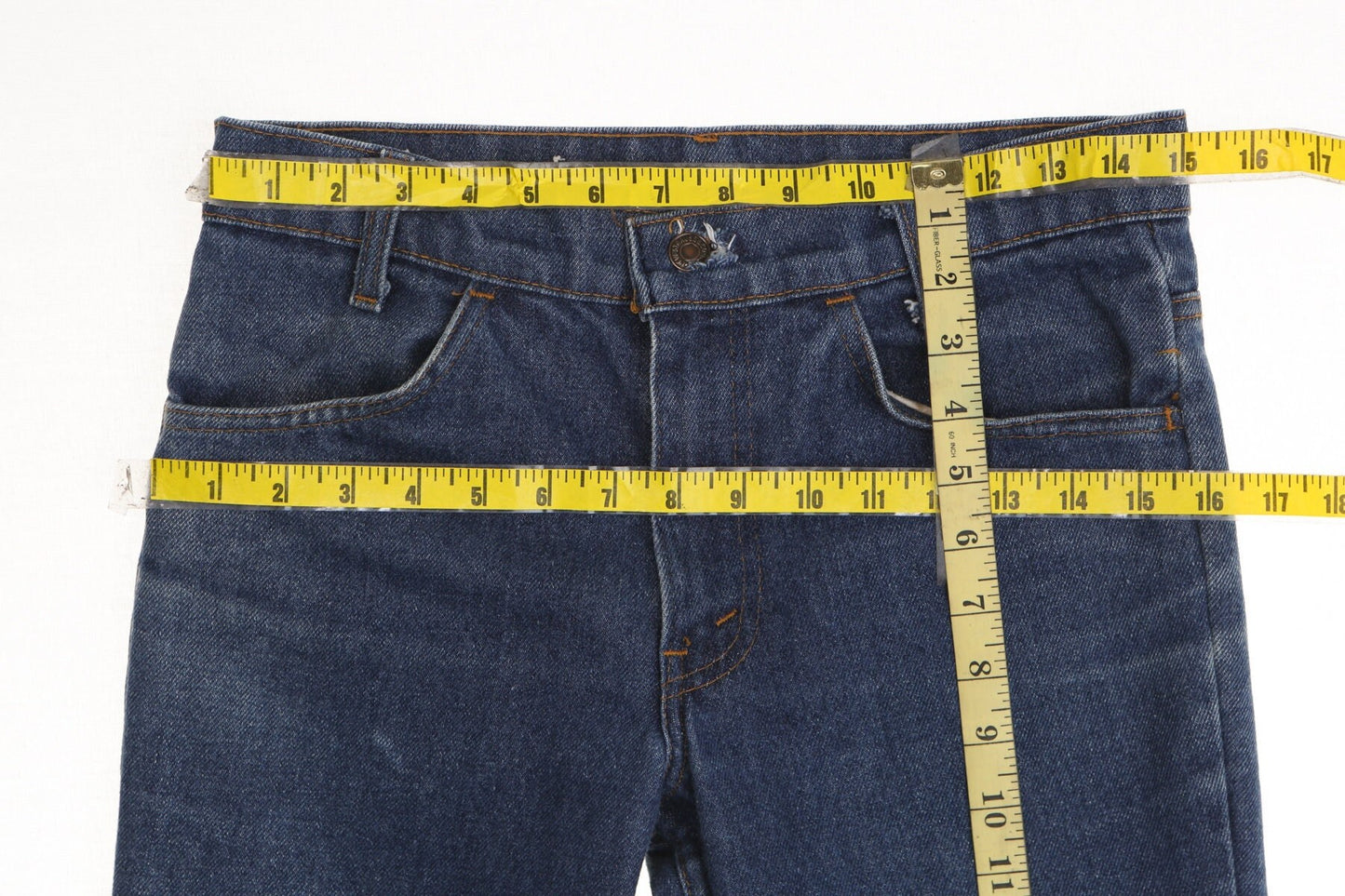 Vintage 517 levi's denim pants jeans orange tab bell bottom hippie 70's blue medium wash