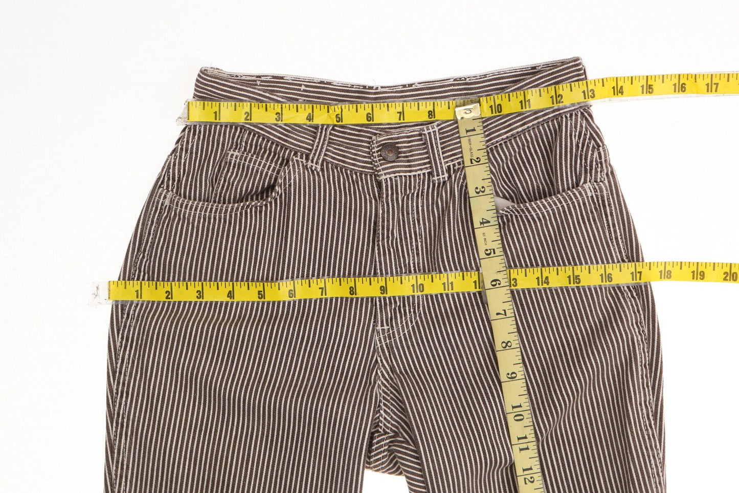 Vintage Levi's striped brown bell bottom pants 70's for gals