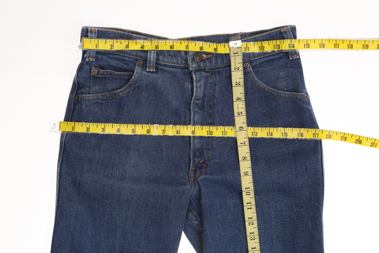 Vintage levi's bell bottom denim pants 70's dark wash jeans women blue tab men hippie