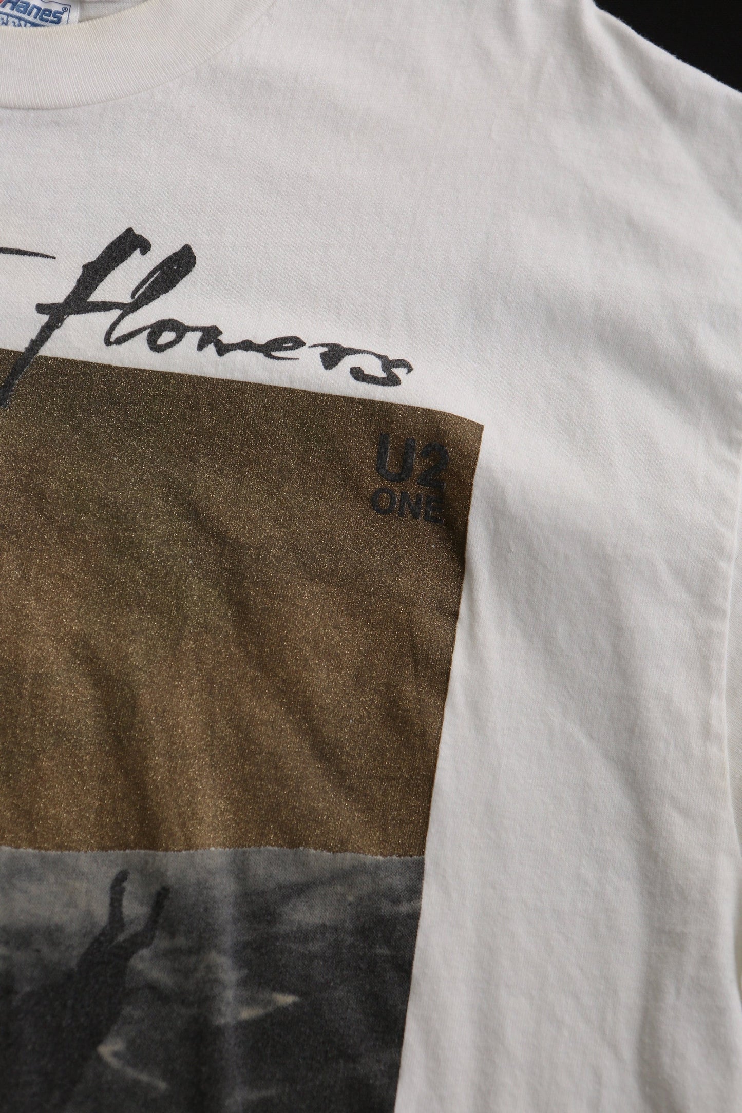 U2 one vintage t-shirt smell the flowers while you can rock band