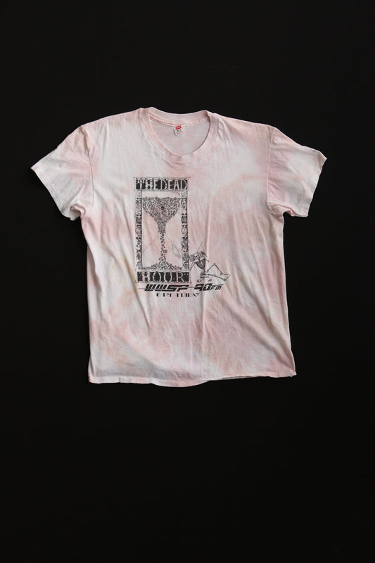 Vintage tie dye t-shirt the dead hour wwsp 90fm 6pm friday hanes label