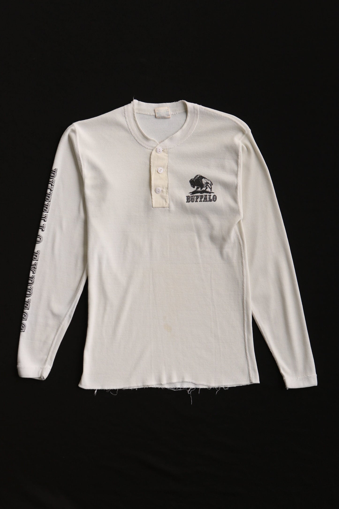 Vintage thermal shirt men 70's buffalo express hippie