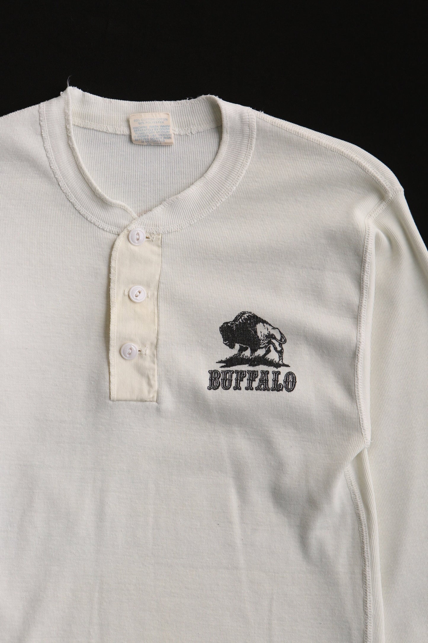 Vintage thermal shirt men 70's buffalo express hippie