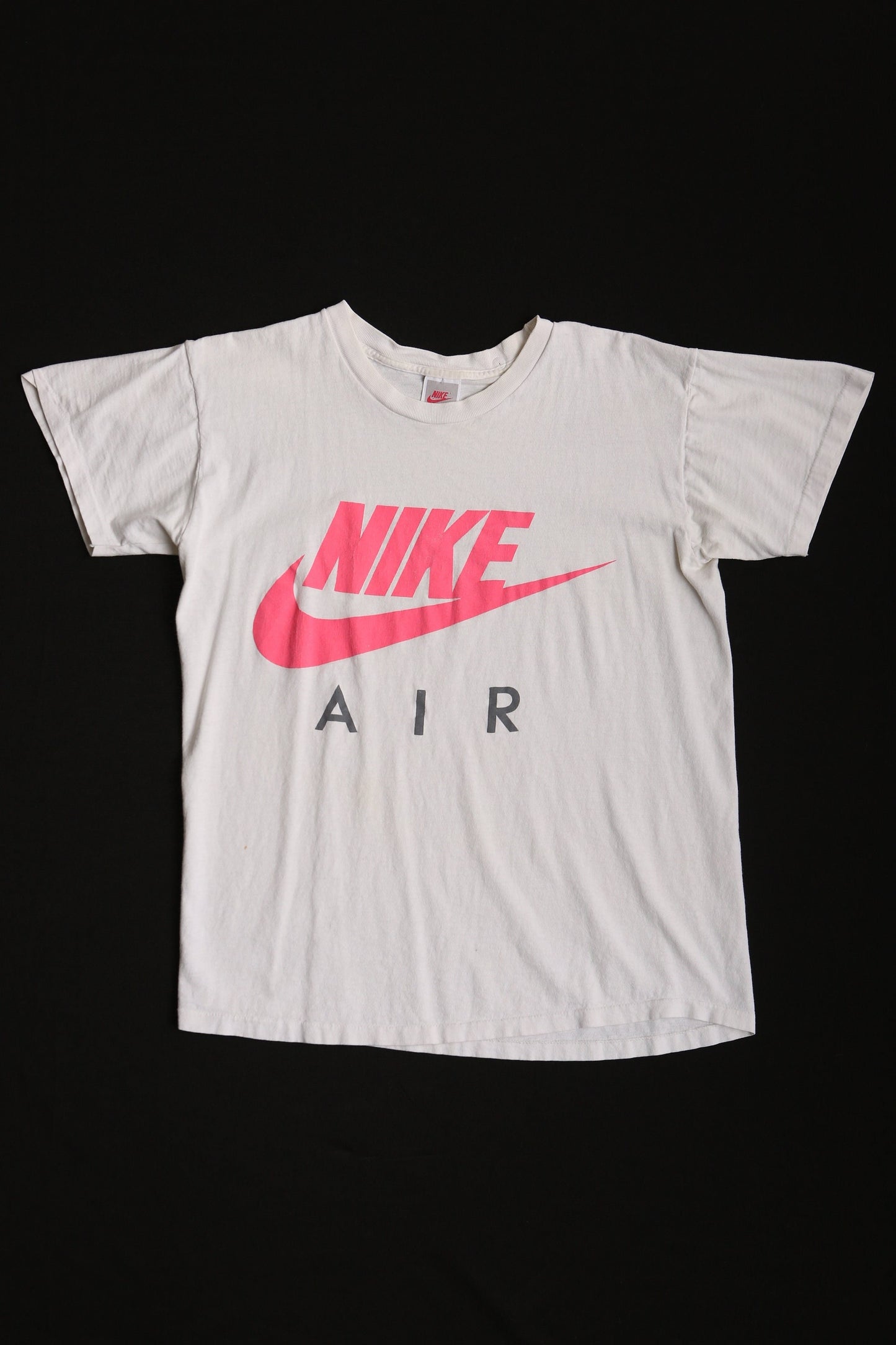 Vintage nike t-shirt pink white air red fly 90's