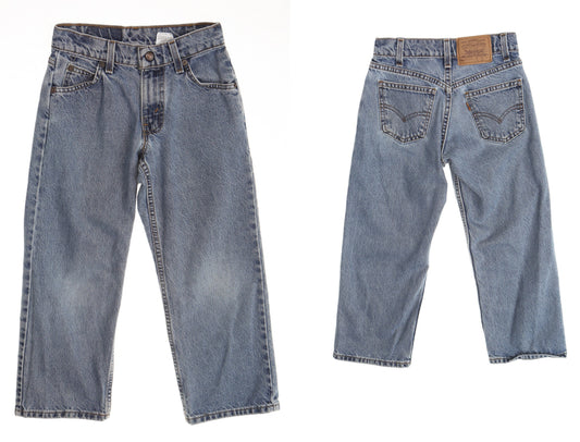 Vintage levi's jeans denim 565 90's women pants high waist