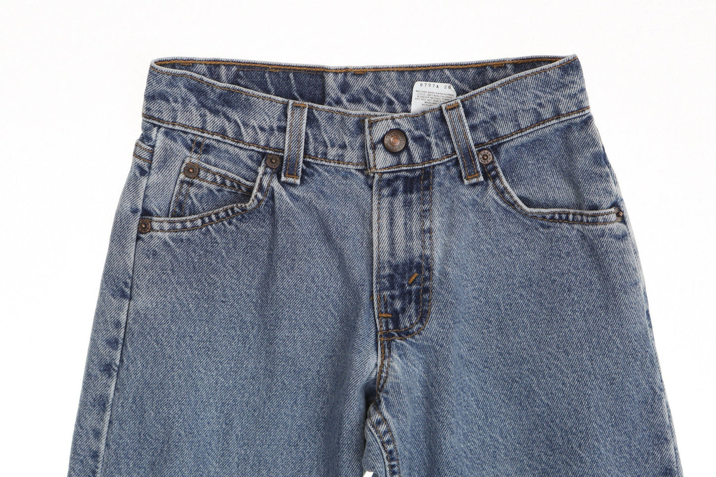 Vintage levi's jeans denim 565 90's women pants high waist