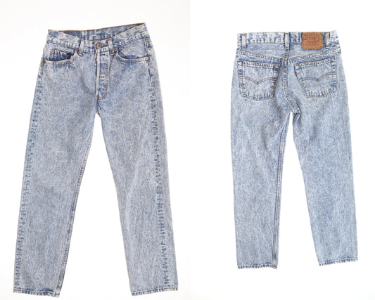 Vintage 501 levi's stonewashed jeans denim pants made in usa xx 90's