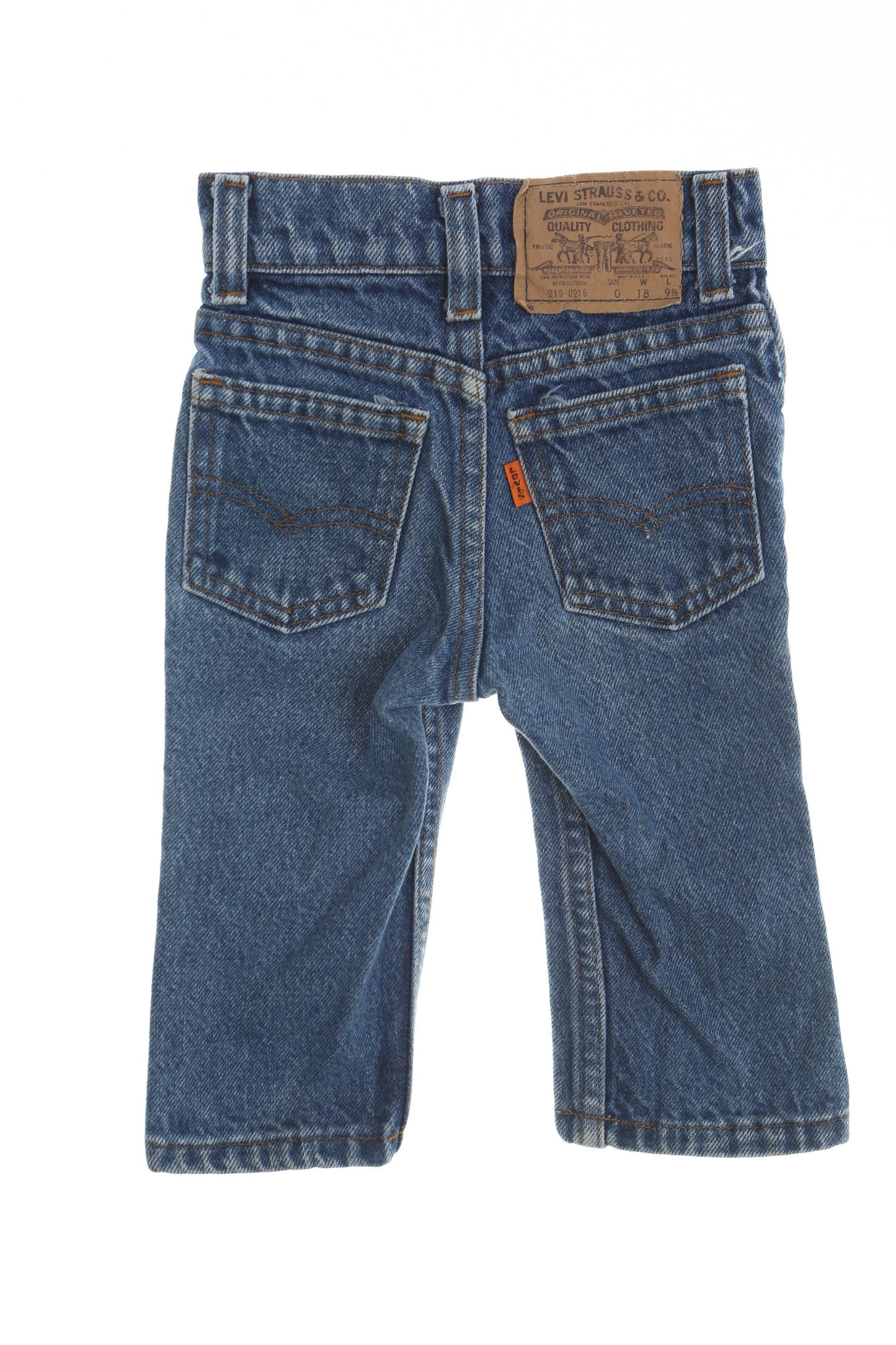 Vintage kids levi's jeans blue 90's denim pants made in usa 219