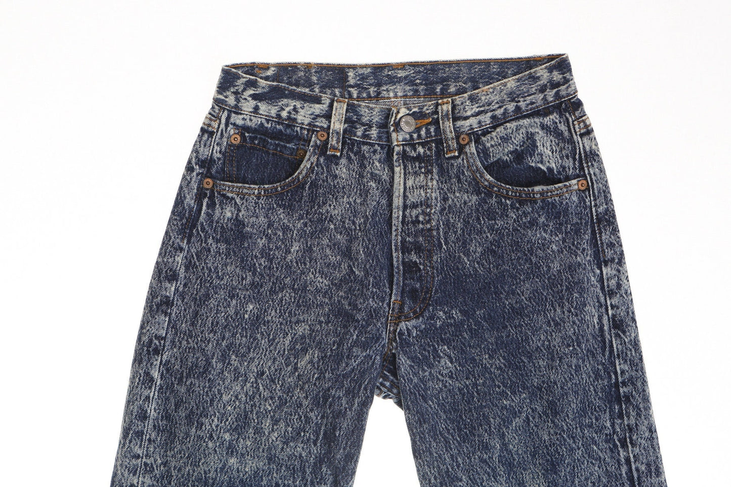 Vintage 501 blue men denim pants jeans 90's 80's stonedwash acid wash rare