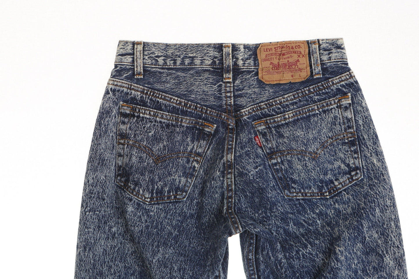 Vintage 501 blue men denim pants jeans 90's 80's stonedwash acid wash rare