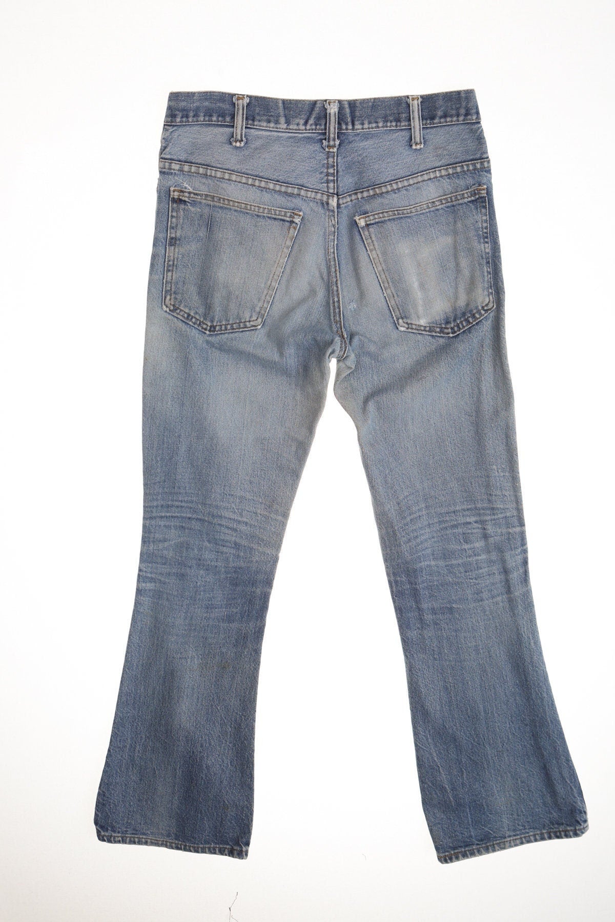 Vintage 517 70's jeans levi's denim pants hippie bell bottom light wash