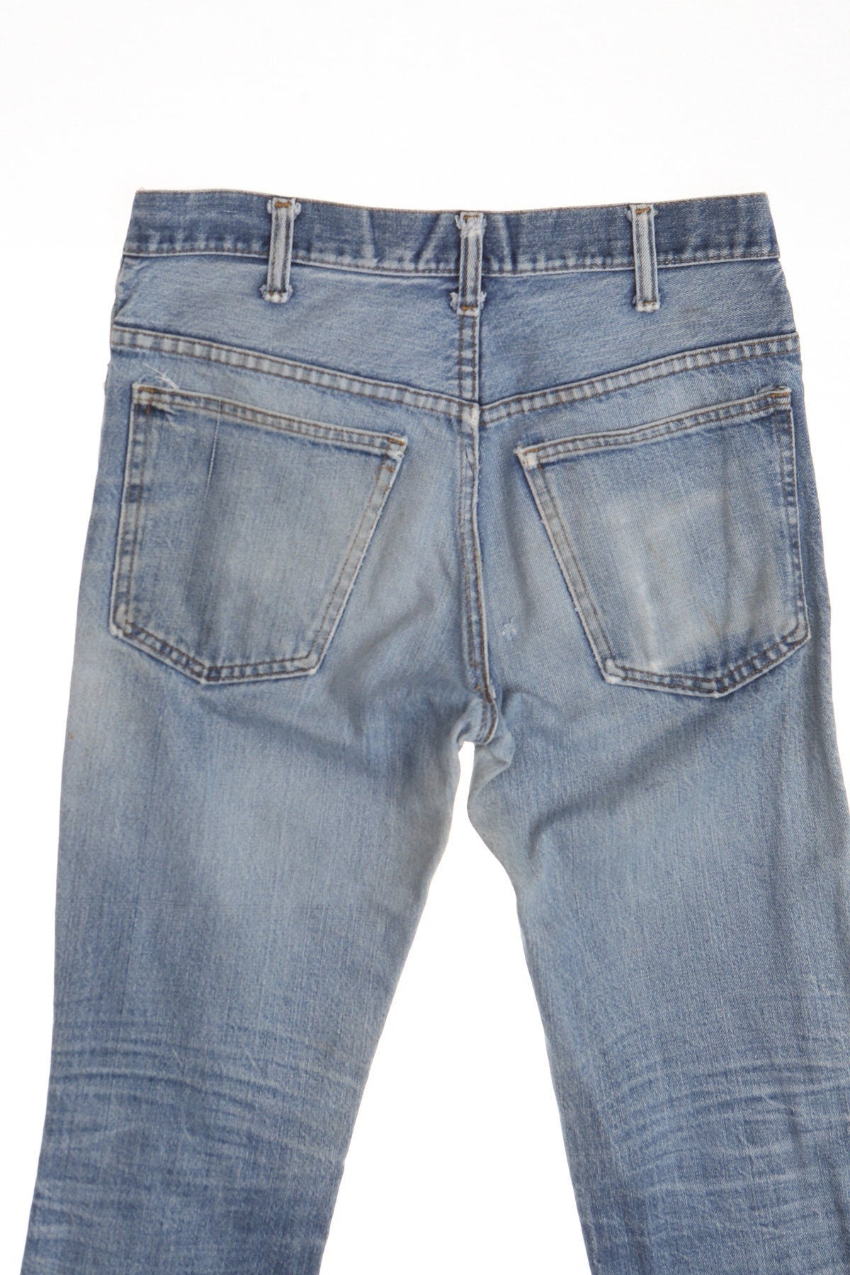 Vintage 517 70's jeans levi's denim pants hippie bell bottom light wash